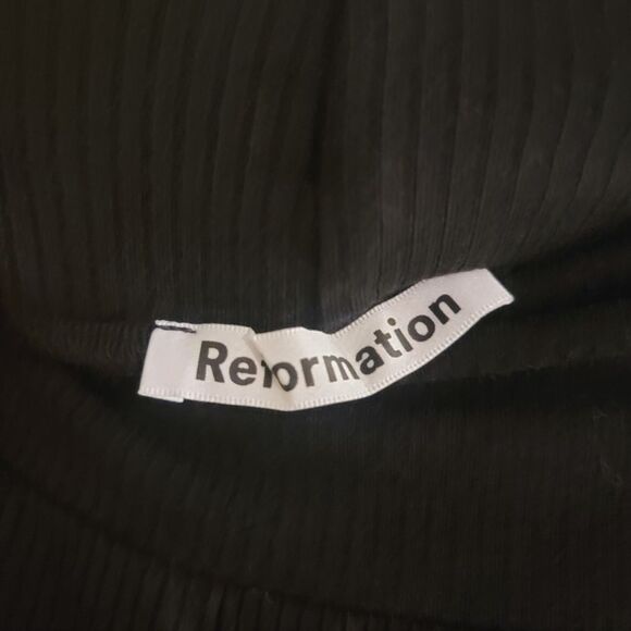 Reformation Kassia Ribbed Tie Waist Panys - Picture 4 of 5